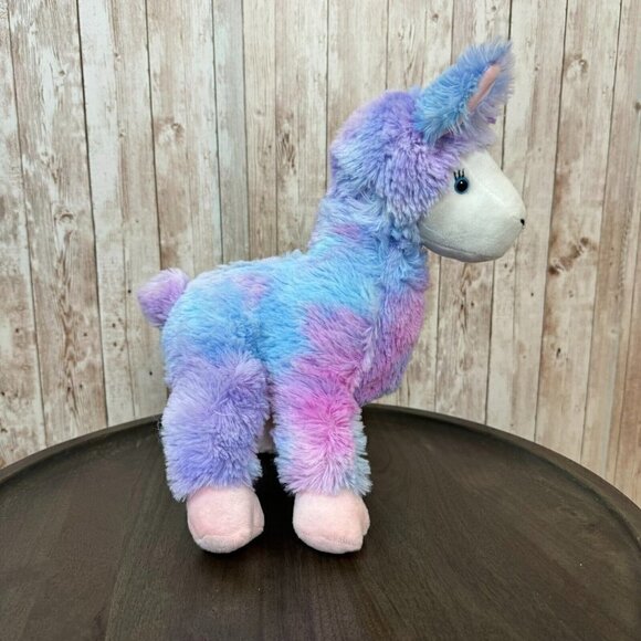 Ganz Sugar Swirl Color Dye Pink Purple Llama Stuffed Plush Animal Toy - Picture 3 of 11